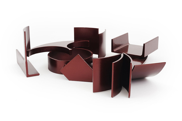 Ron ROBERTSON-SWANN 'Atlantis' 1973, painted steel, 22.8 x 78.8 x 68.8 cm